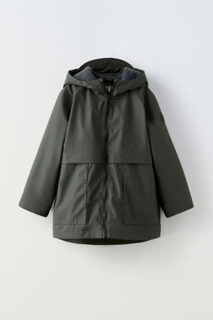 ПРОРЕЗИНЕННАЯ ПАРКА ИЗ ИСКУССТВЕННОЙ ОВЧИНЫ 8-9 years (130 cm)