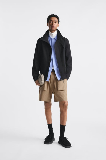 L BELT TEXNIK BERMUDA SHORTILARI
