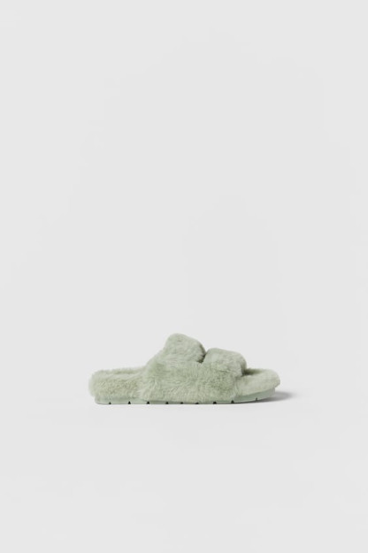 ДЕТСКИЕ/ САНДАЛИИ ИЗ ИСКУССТВЕННОГО МЕХА 37 (23,6 cm)