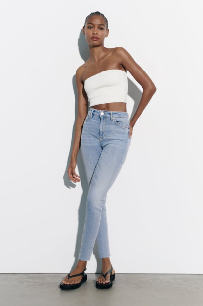 ZW SKINNY HIGH-WAIST 38 JINSI SHIMLAR
