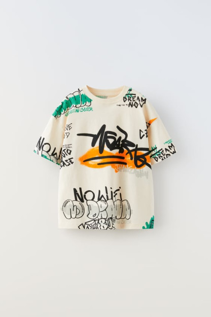 ФУТБОЛКА С ГРАФФИТИ 8-9 years (130 cm)