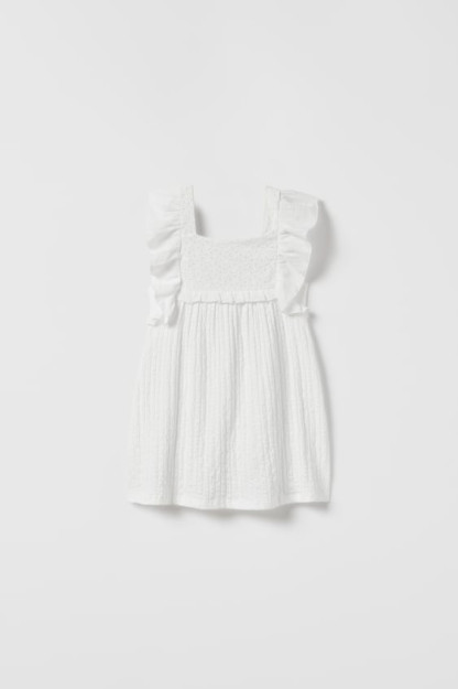 КОМБИНИРОВАННОЕ ШВЕЙЦАРСКОЕ ПЛАТЬЕ С ВЫШИВКОЙ 12-18 months (86 cm)