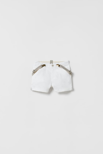 ШОРТЫ-БЕРМУДЫ LINEN BLEND С ПОДТЯЖКАМИ 2-3 years (98 cm)