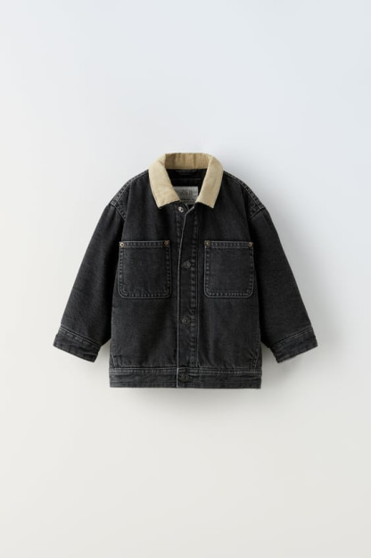 ДЖИНСОВАЯ КУРТКА С ВЕЛЬВЕТОВОЙ ПОДКЛАДКОЙ 12-18 months (86 cm)