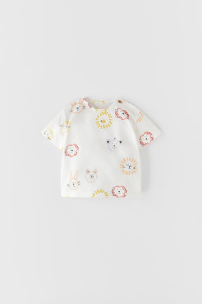 ФУТБОЛКА С МАЛЕНЬКИМИ ЛИЦАМИ 3-6 months (68 cm)