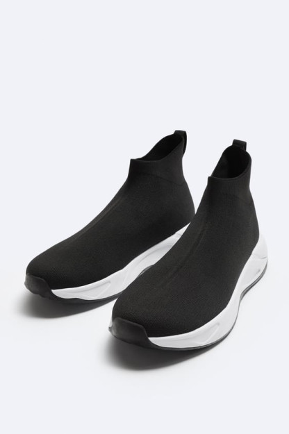 Трикотажные кроссовки High-top ZARA 42