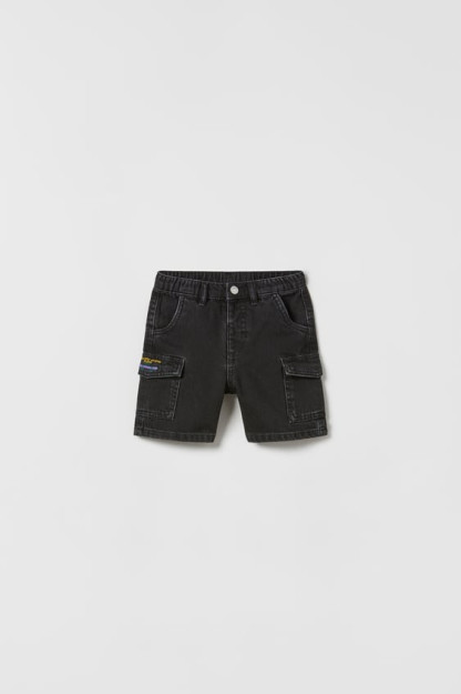4-5 yillik yuk kashta tikilgan Denim Bermud shimlari (110 sm)