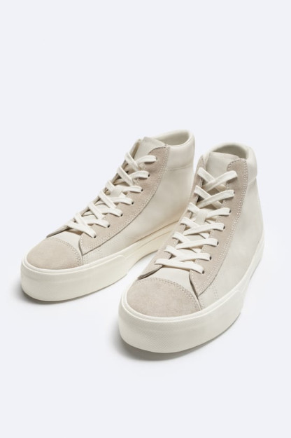 Высокие кроссовки на шнуровке ZARA 42