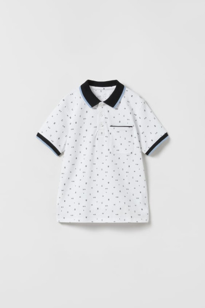 7 yillik bosma Polo futbolka (122 sm)