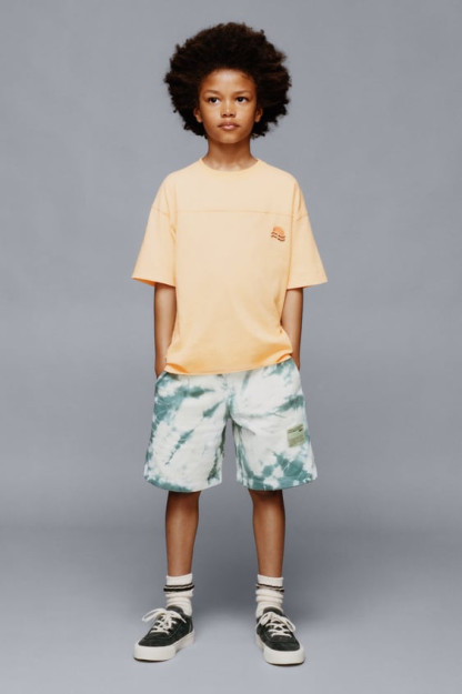 TIE-DYE 8 years Bermud peluş shortilari (128 sm)