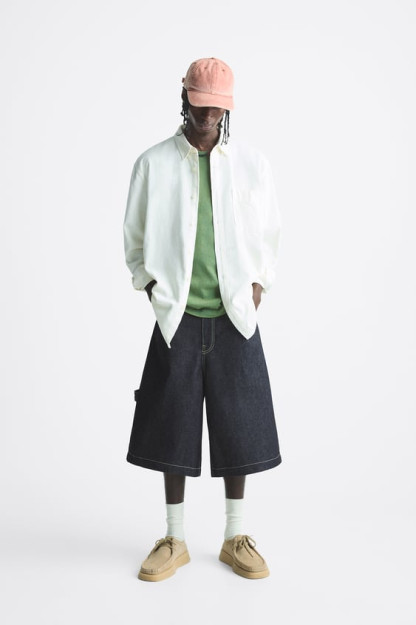 EU 44 CHO'NTAKLI CARPENTER DENIM BERMUDA SHORTILARI (AQSH 34)