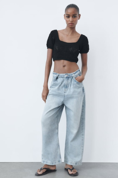 CROCHET CROP - TOP L