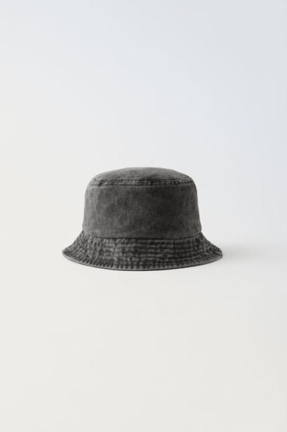 10-14 yil (56 sm)yorlig'i bilan Denim paqir shlyapasi