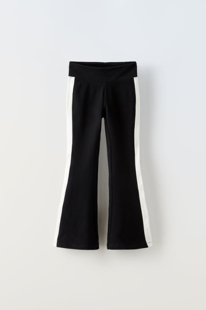 10 yillik chiziqli alangali leggings (140 sm)