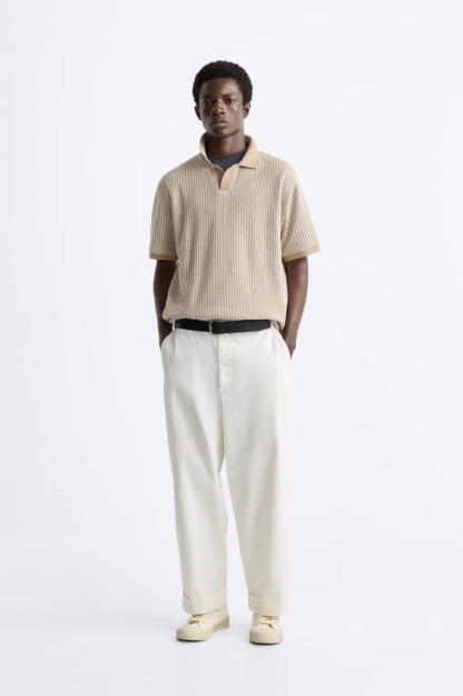 XL VERTIKAL TEKSTURALI POLO (AQSH XL)