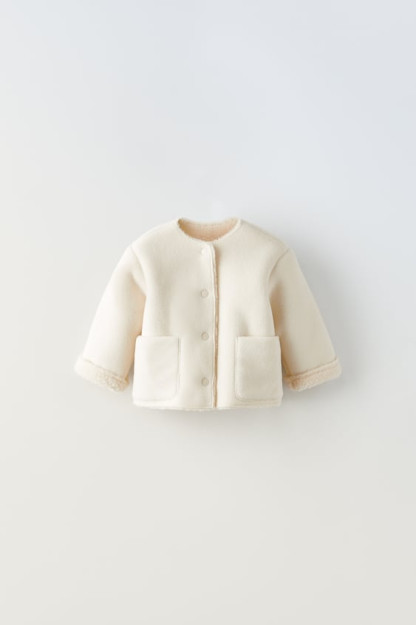 ДВУСТОРОННЯЯ КУРТКА ИЗ ИСКУССТВЕННОЙ ОВЧИНЫ 6-9 months (74 cm)