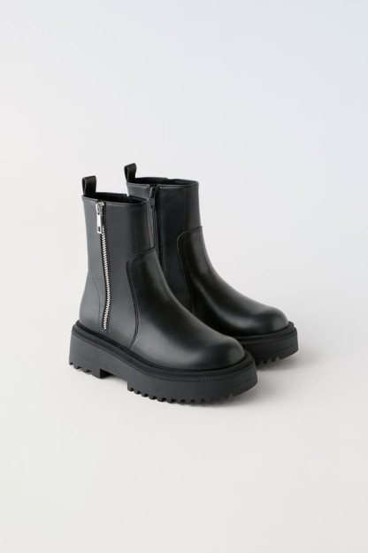 Ботинки на боковой молнии ZARA 32 (20,3 cm)