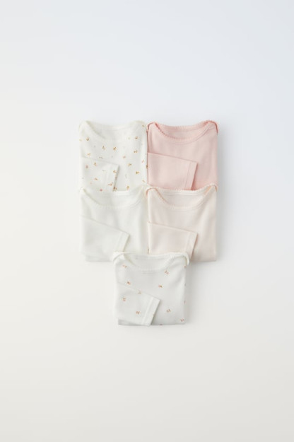 5-3-6 oylik (68 sm)bosma Bodysuit to'plami
