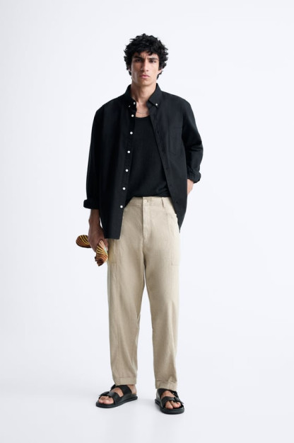 БРЮКИ LINEN - LYOCELL EU 38 (US 30)