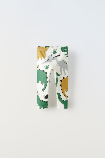 12-18 oylik tozalangan dinozavr leggings (86 sm)