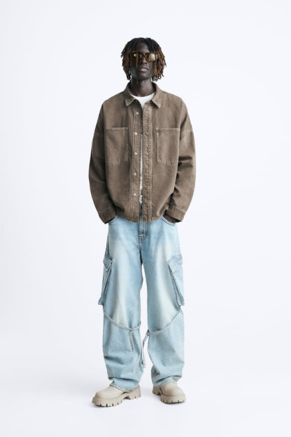 BEPUL KESILGAN DENIM KO'YLAK M (AQSH M)