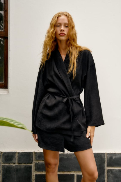 KIMONO M-L TEKSTURALI PLYONKA