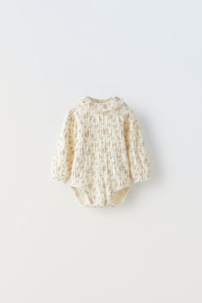 БОДИ С ЦВЕТОЧНОЙ ТЕКСТУРОЙ 3-6 months (68 cm)
