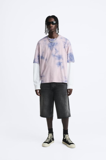ФУТБОЛКА С ПРИНТОМ TIE-DYE XL (US XL)