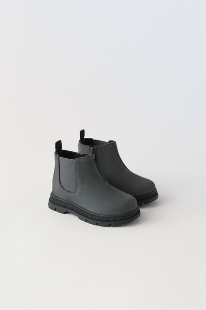 Кожаные сапоги ZARA 27 (16,9 cm)