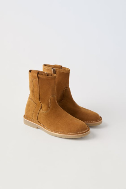 G‘arbiy uslubdagi charm etiklari ZARA 34 (21,6 sm)