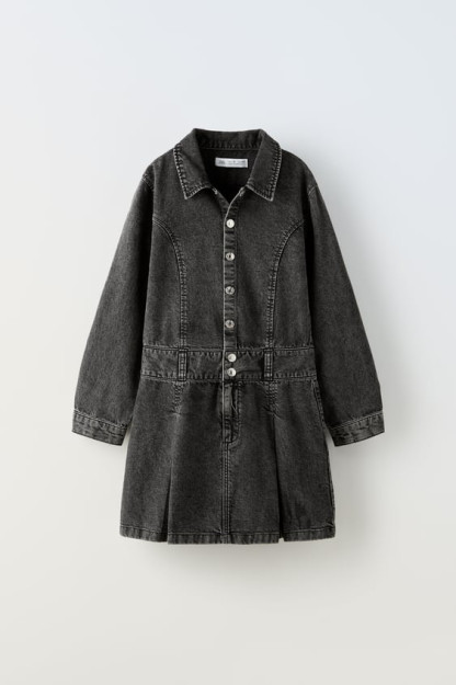 8 yil (128 sm)Denim burmali ko'ylak