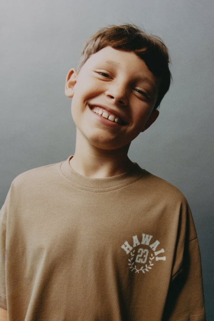 ГАВАЙСКАЯ ФУТБОЛКА С ЛОЗУНГОМ 11-12 years (152 cm)