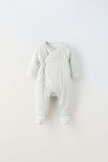 ОДНОТОННЫЙ КОСТЮМ ИЗ ШИФОНА С ДЕТАЛЯМИ ИЗ МЕЛКИХ ВЕТОК 6-9 months (74 cm)