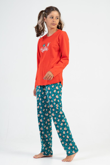 Kids' Girl Little Queen Christmas PJ Set 11/12
