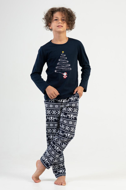 Kids' Boy Christmas Tree Pyjama Set 13/14