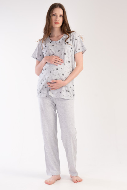 Woman Mom Pregnant Pyjama Set M