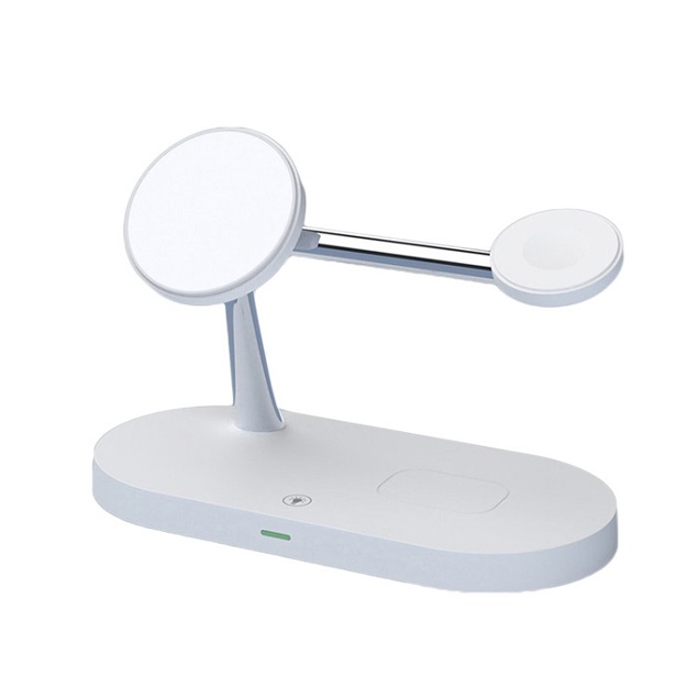 Simsiz quvvatlagich MagSafe 5 tasi 1 da 15W (oq)