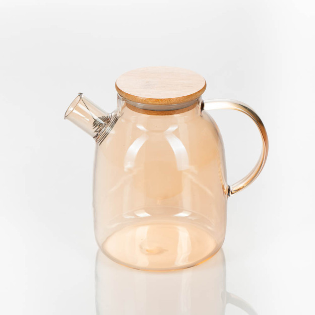 золотистый стеклянный чайник  1,7L 451-18
