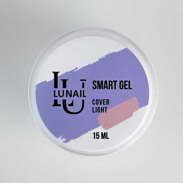 "SMART GEL" Lunail. Трёхфазный гель для моделирования - COVER LIGHT (15 мл) 01-005-00066 15мл