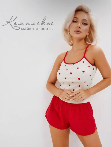 M qovurg'ali pijama to'plami 000543