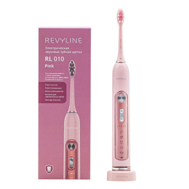 Revyline rl 010 ovozli tish cho'tkasi pushti Elektricheskaya zvukovaya zubnaya shetk Звуковая зубная щётка Revyline RL 010 Pink  Elektricheskaya zvukovaya zubnaya shetka Revyline RL 010 , Pi
