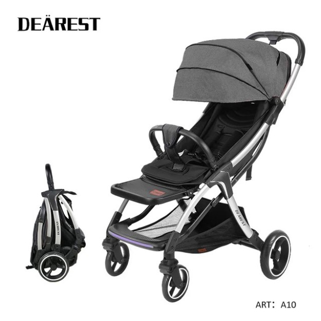 Детская Коляска Kolyaska detskaya Dearest A10 Cvet : Grey Cvet rami: Black