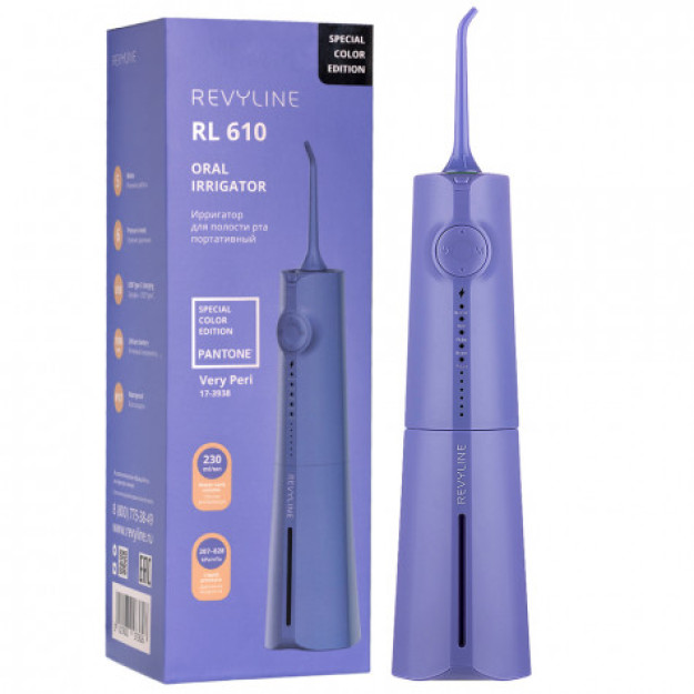 Revyline rl 610 Very Peri portativ irrigator (binafsha rang). Irrigator Revyline RL 610 Ver Портативный ирригатор Revyline RL 610 Very Peri (Purple). Irrigator Revyline RL 610 Very Peri (Pur