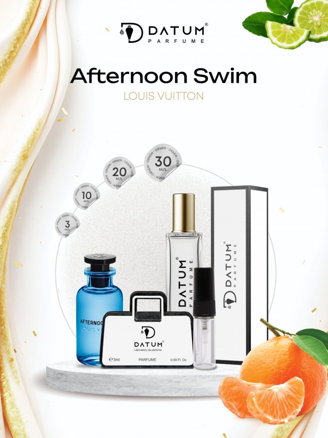 Uniseks atir Datum Parfume Afternoon Swim 10 ml, greypfrut bergamot va ambra bilan