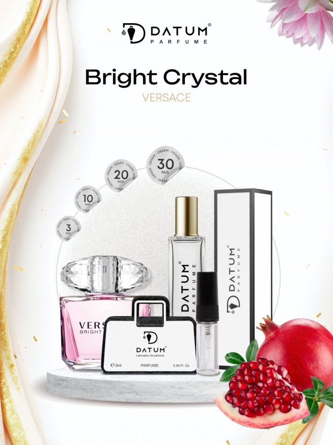 Ayollar atiri Datum Parfume Bright Crystal 10 ml gulli-mevali