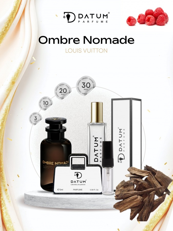 Uniseks atir Datum Parfume Ombre Nomade 20 ml, ud, ambra, geran notalari bilan
