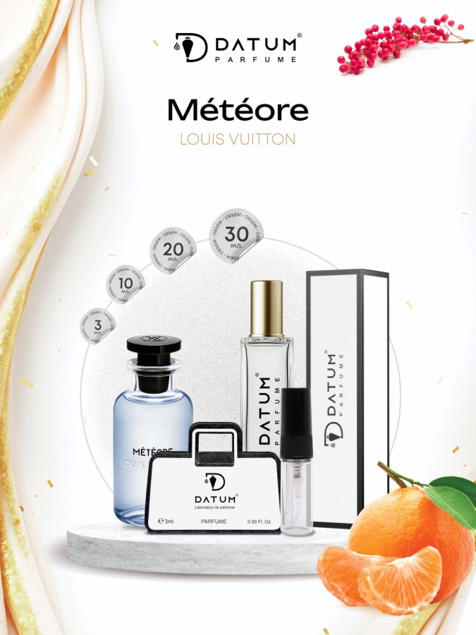 Erkaklar atiri Datum Parfume Météore 30 ml, greypfrut, qalampir, oq muskus notalari bilan