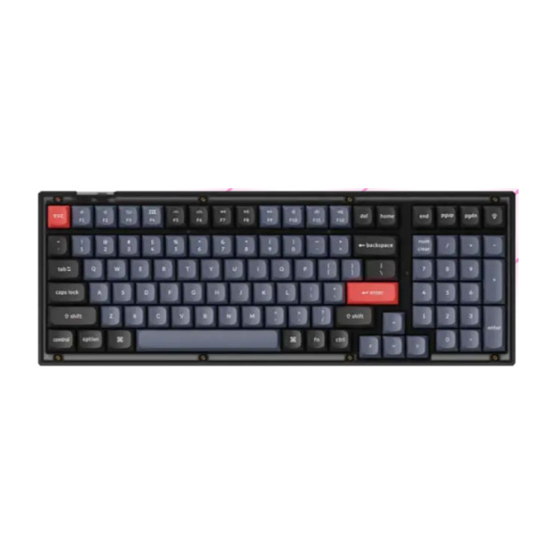 Klaviatura Keychron V5 Wired 100 Key Hot-Swap K Pro Brown RGB Frosted Black Russian Layout