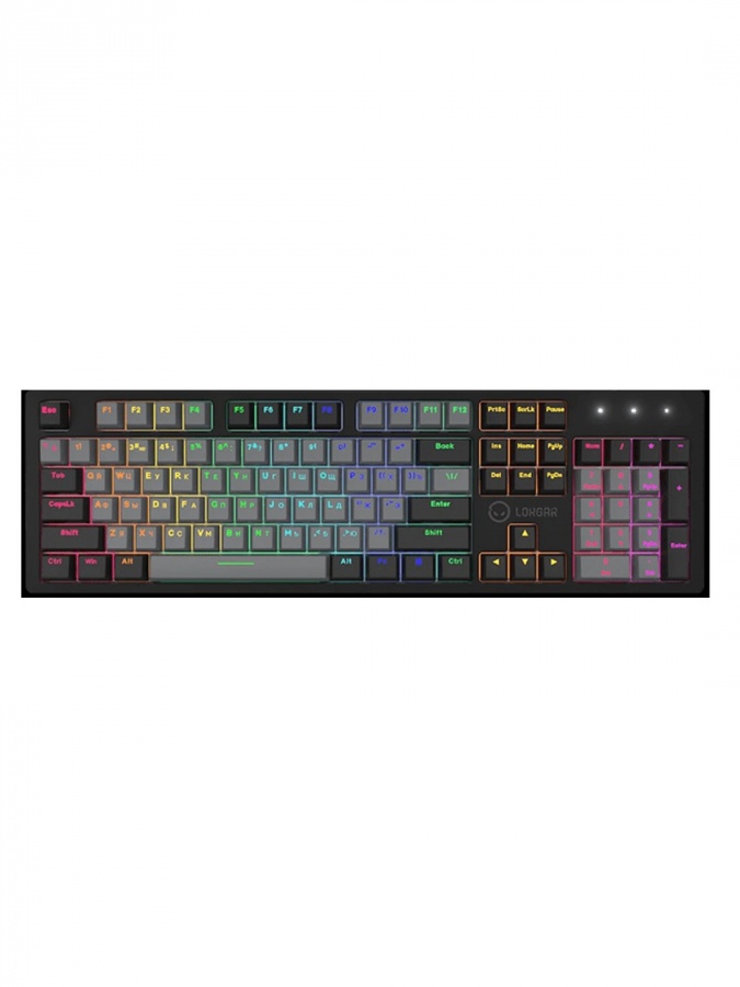 LORGAR Azar 514 RGB Black o'yin mexanik klaviaturasi
