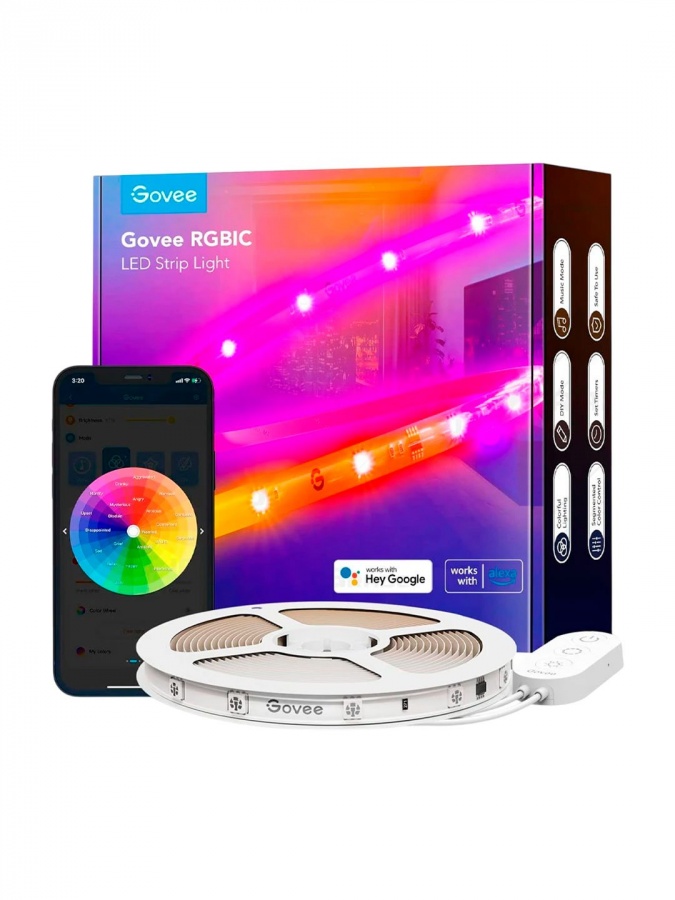 Освещение Govee H619A RGBIC Wi‑Fi + Bluetooth LED